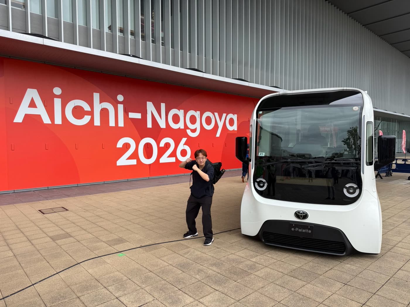 アジア大会2026の会場前で