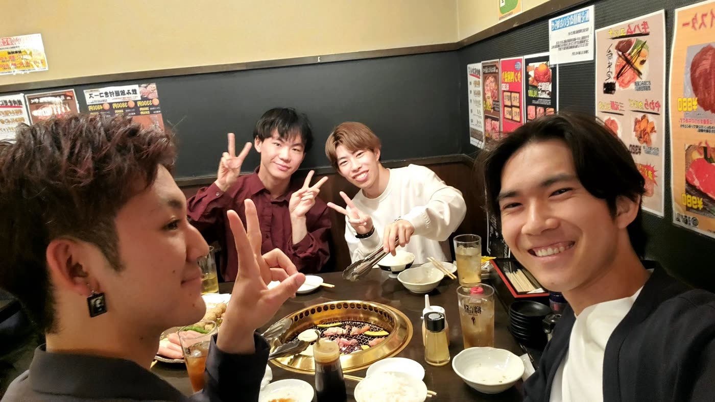 なごがくメンバーとの食事
