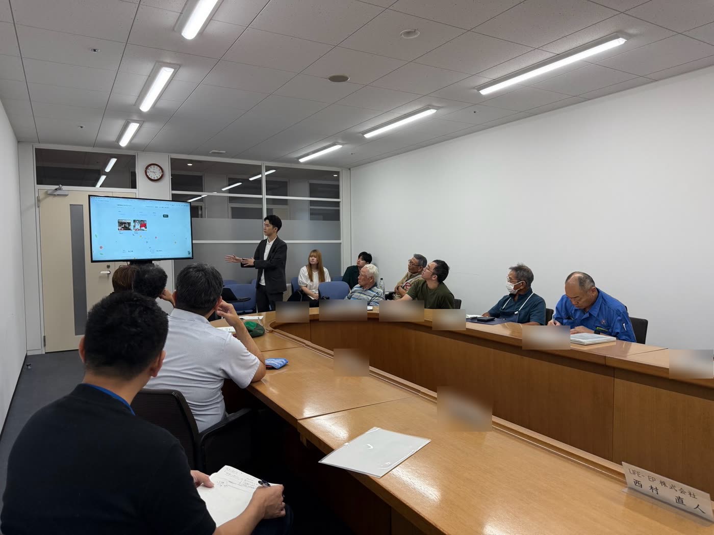 北部市場の活性化会議の様子