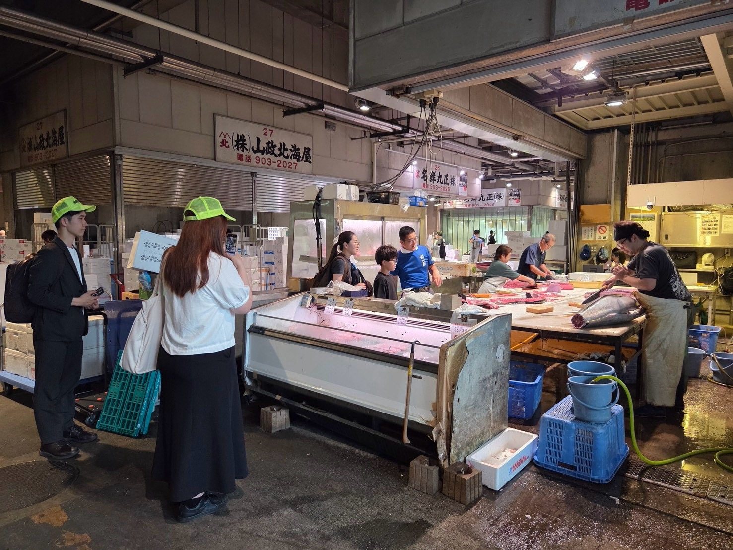 初契約した水産企業での撮影